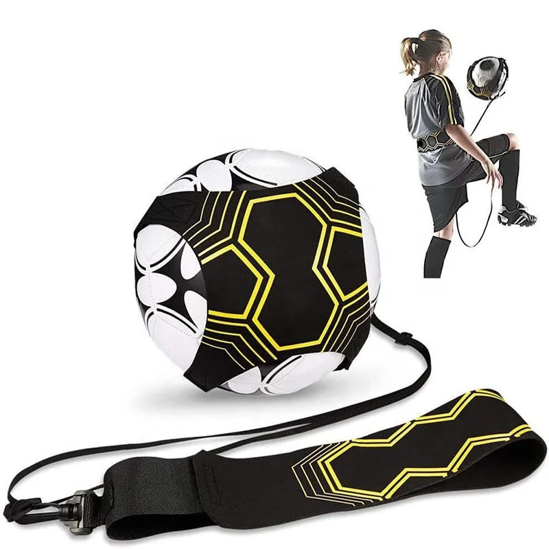 Soccer Volleyball Rugby Trainer Football Kick Throw Solo Practice Training Aid Control Skills Adjustable Waist Belt