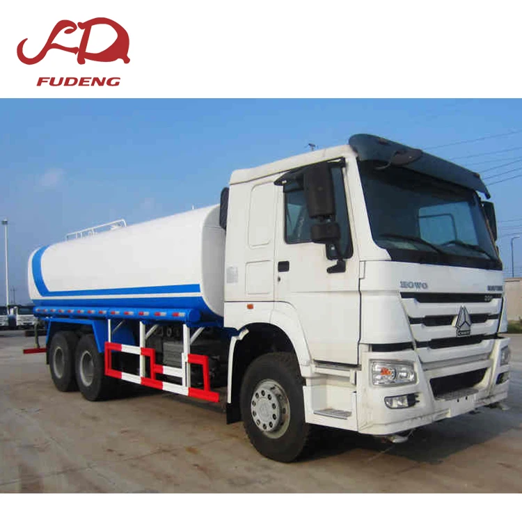Water Truck second hand HOWO 4x2 6x4 20cbm Used Water 10wheels tanker Truck For Sale