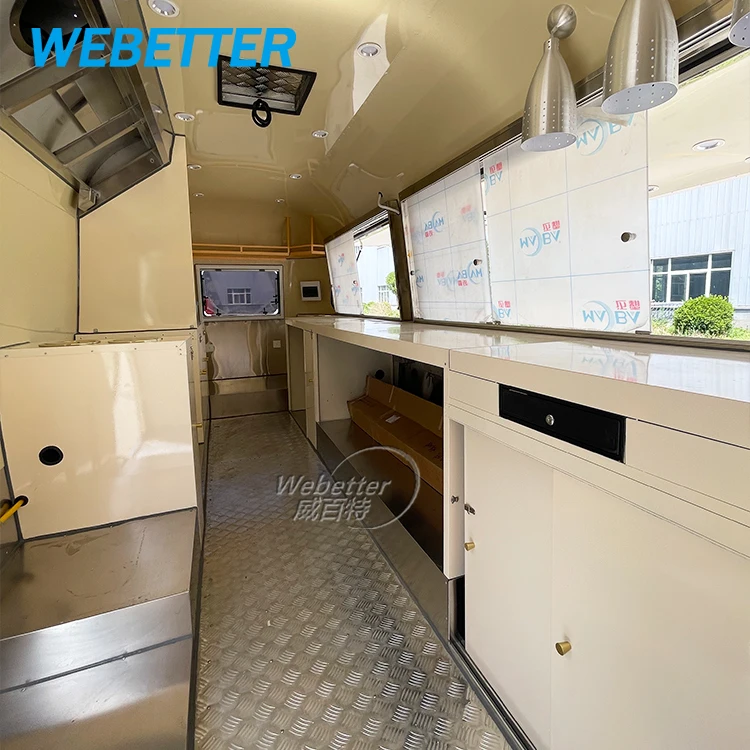 WEBETTER Bakery Food Trailer Mobile Snack Hot Dog Cart Outdoor Catering Trailer Fully Equipped Multifunction Food Truck For Sale