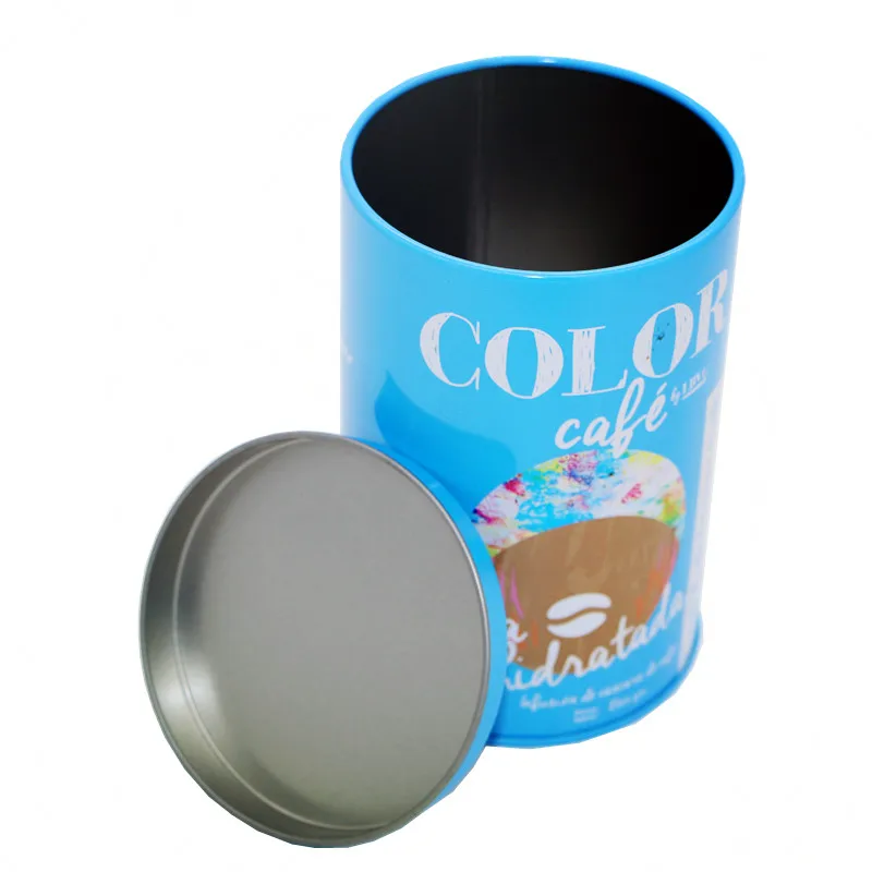 round shaped metal tin can hotsale tinplate box Factory Wholesale Tin Can For Tea Tinplate Ointment Storage Box tin tea