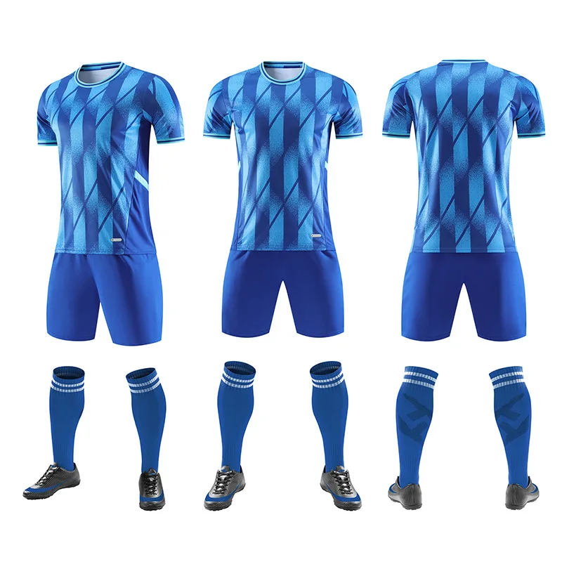 Jingrun Custom Logo Soccer Jersey Men Club Soccer Football Jersey With Logo Print Soccer Uniform