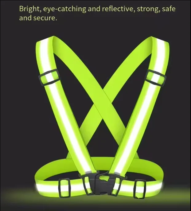 Wholesale Reflective Cycling Running Belt Safety Clothing Hi Vis Reflective Safety Vest