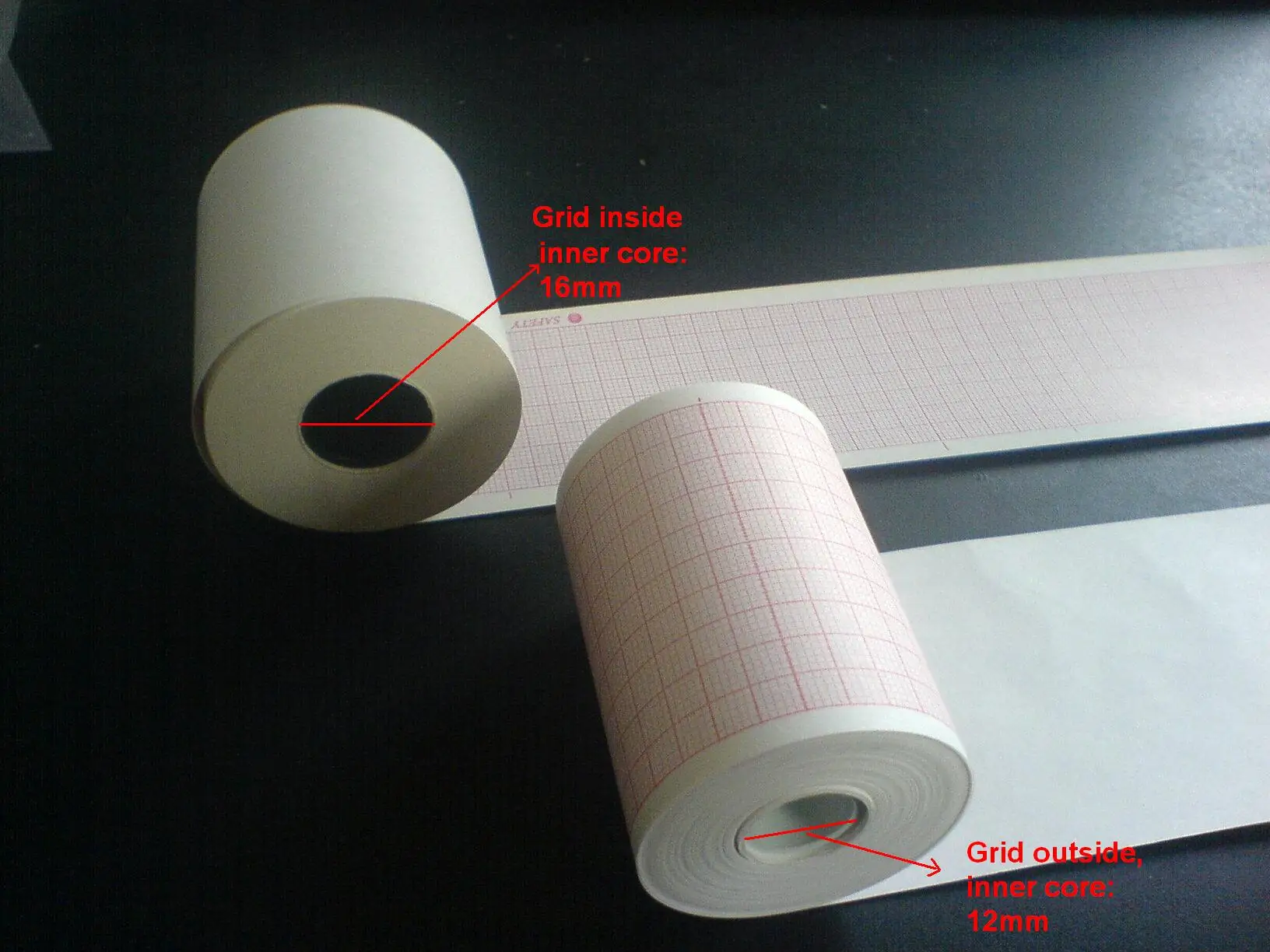 Greenlife 80mm*20m 110mm*20m 210mm*20m Hospital ECG Paper Thermal EKG Paper used for ECG Printer