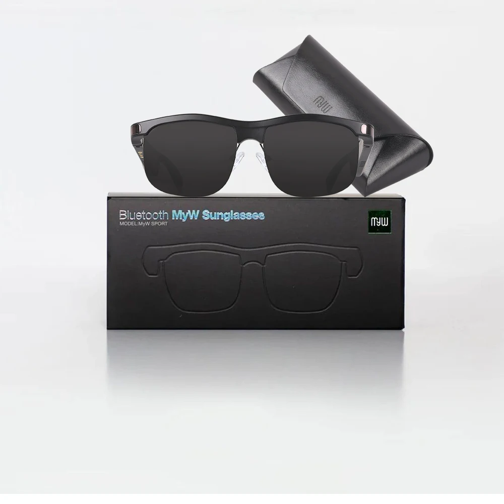 2023 Mult function water resistant eye glasses anwer phone call bluetooth audio sunglasses with cheap price