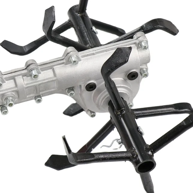 
gasoline petrol grass trimmer brush cutter tiller head attachment weeder tiller cultivator head 