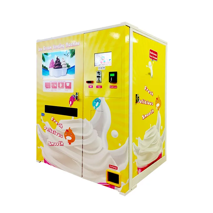 Hot Sale Softy Ice Cream Machine Price  ice cream vending machine self-service full automatic HM766S