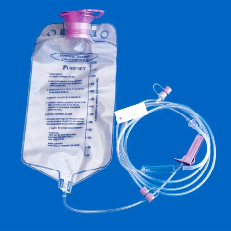 Wholesale Medical Enteral Pump Nutrition Gravity Enteral Feeding Bag Medical Plastic Bags Medical Pump Nutrition Feeding Bag