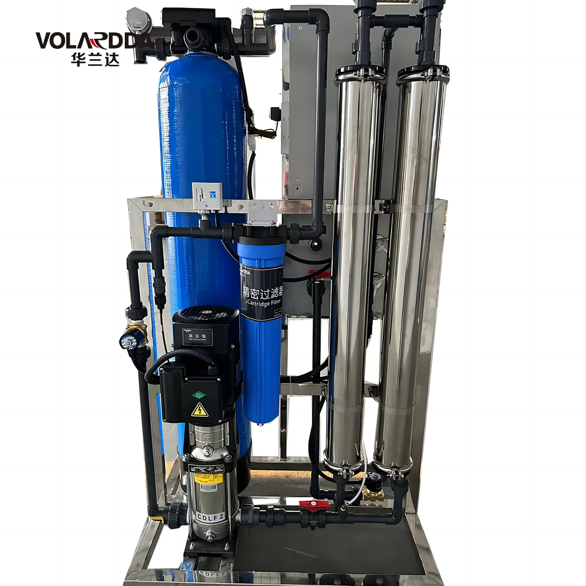 Volardda 500 Lph Stainless Steel Osmose Inverse Household Water Filter Equipment Home Drinking Water Purification System