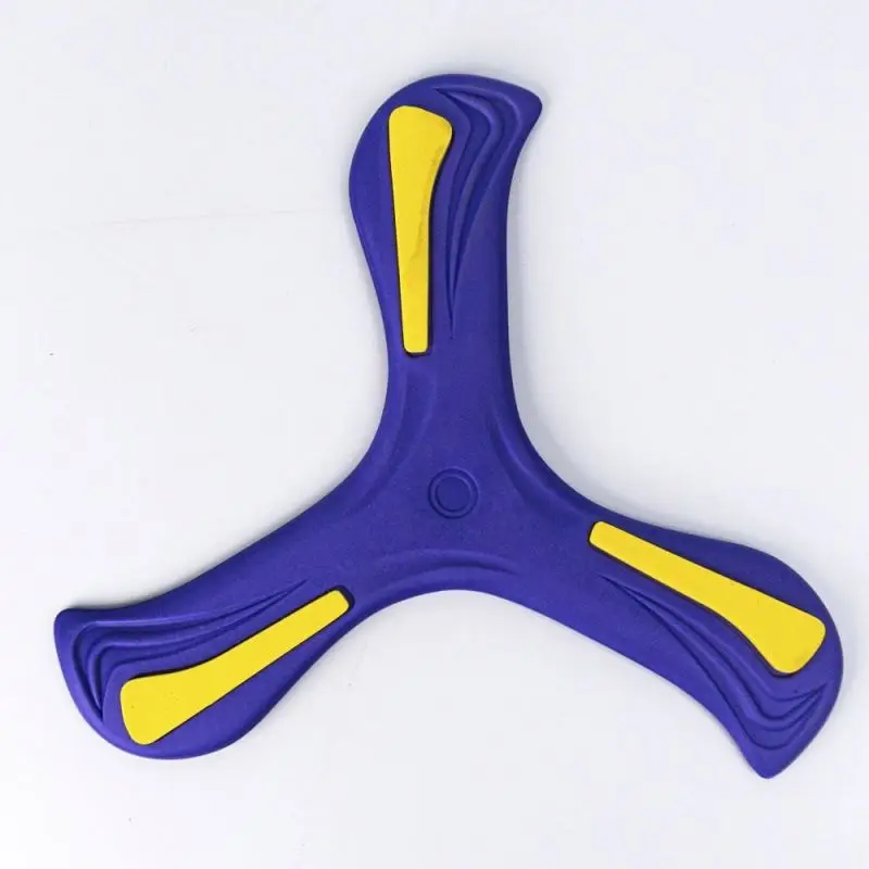 Boomerang kids boys three-leaf boomerang fly back outdoor toy spinning darts soft saucer