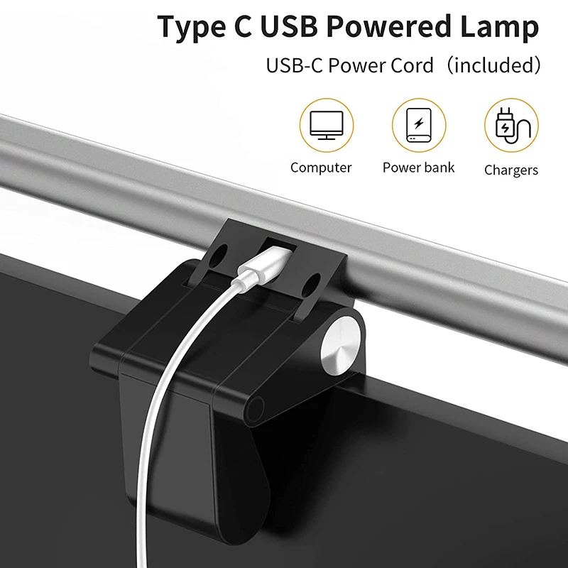 Офисный стол компьютерный монитор лампа с сенсорным управлением экран USB свет бар подвесной светодиодный