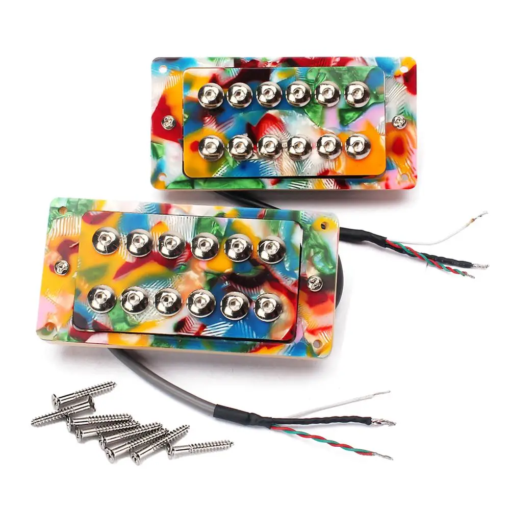 GMC28  TwoPcs Black Pearl Guitar Pickups Ceramic Magnets Electric Guitar Double Coil Humbucker Pickups
