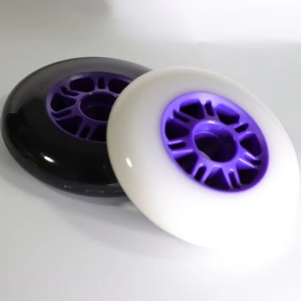 China high rebound SHR83A roller inline skating accessories White fog inline skate wheels