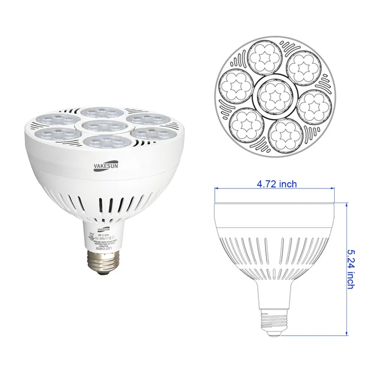 LED Par30/38 Spotlight Patent Design Dimmable Optional Suitable Indoor Par Lighting Jewelry Store 220V 50W  E27 E26