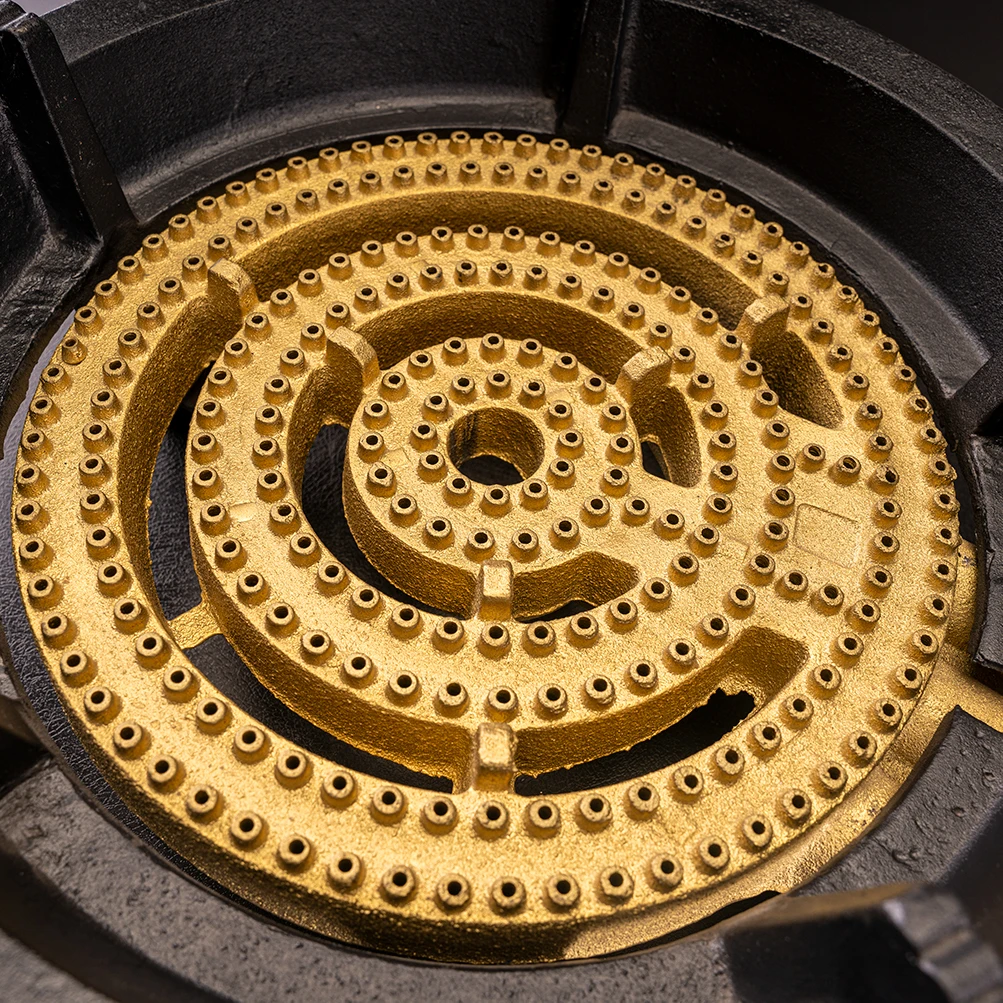 YIUAN Chinese Jet Golden Supplier Wholesale Manufacturer China Gas Cooker Cast Iron Stovetop 3 Rings burner Wok Stove