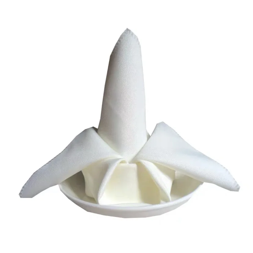 Wholesale 100% Polyester Fabric Reusable Wedding Restaurant Linen Table Napkin