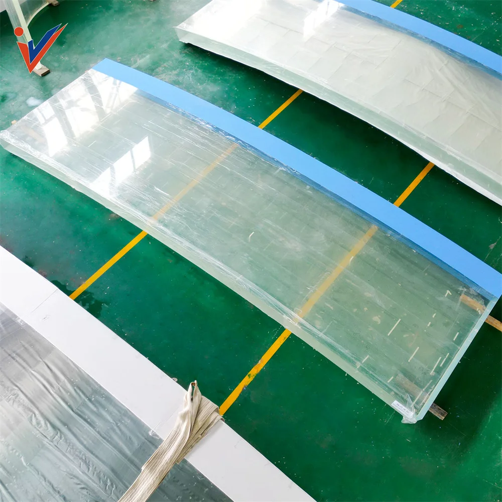 Outdoor Plastic Pmma Acrylic Transparent Strange Big Size Acrylic Panels For Swimming Pool Support Custom