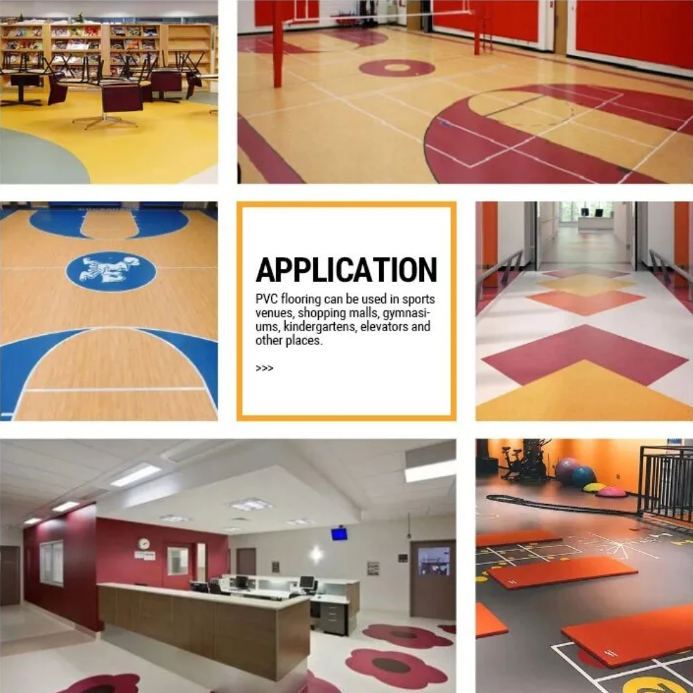 Custom Printing Durable Laminate Floor Mat PVC Rug Runner Roll Floor Printed Flooring Linoleum for Home Decoration Coverage