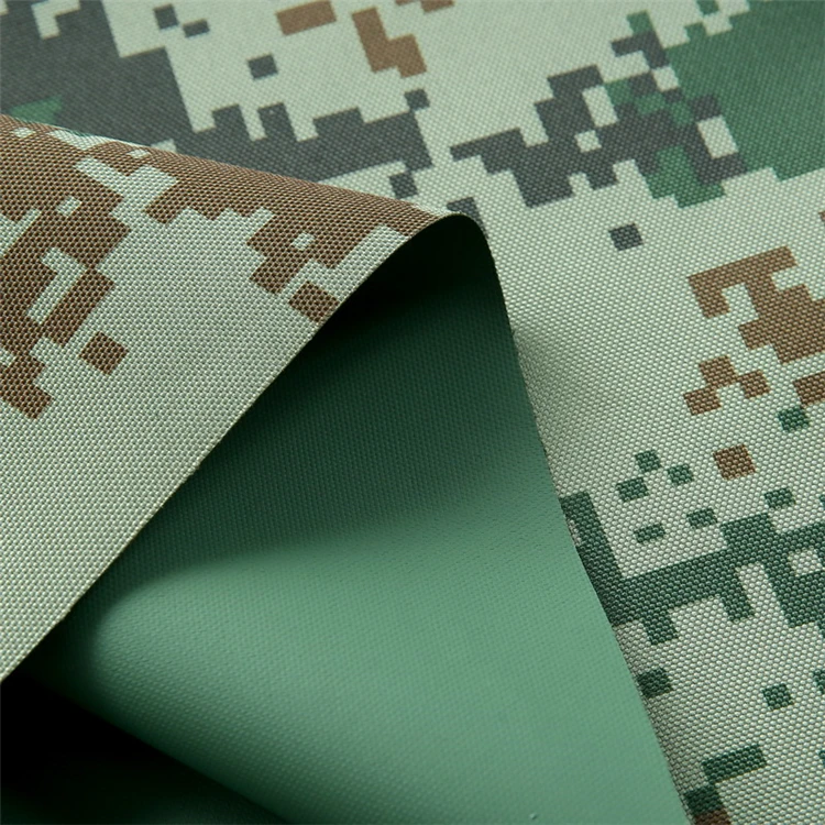 600d 100% Polyester Flame Retardant Oxford Fabric Rept Pvc Coated Oxford Fabric For Tent Camouflage Bags