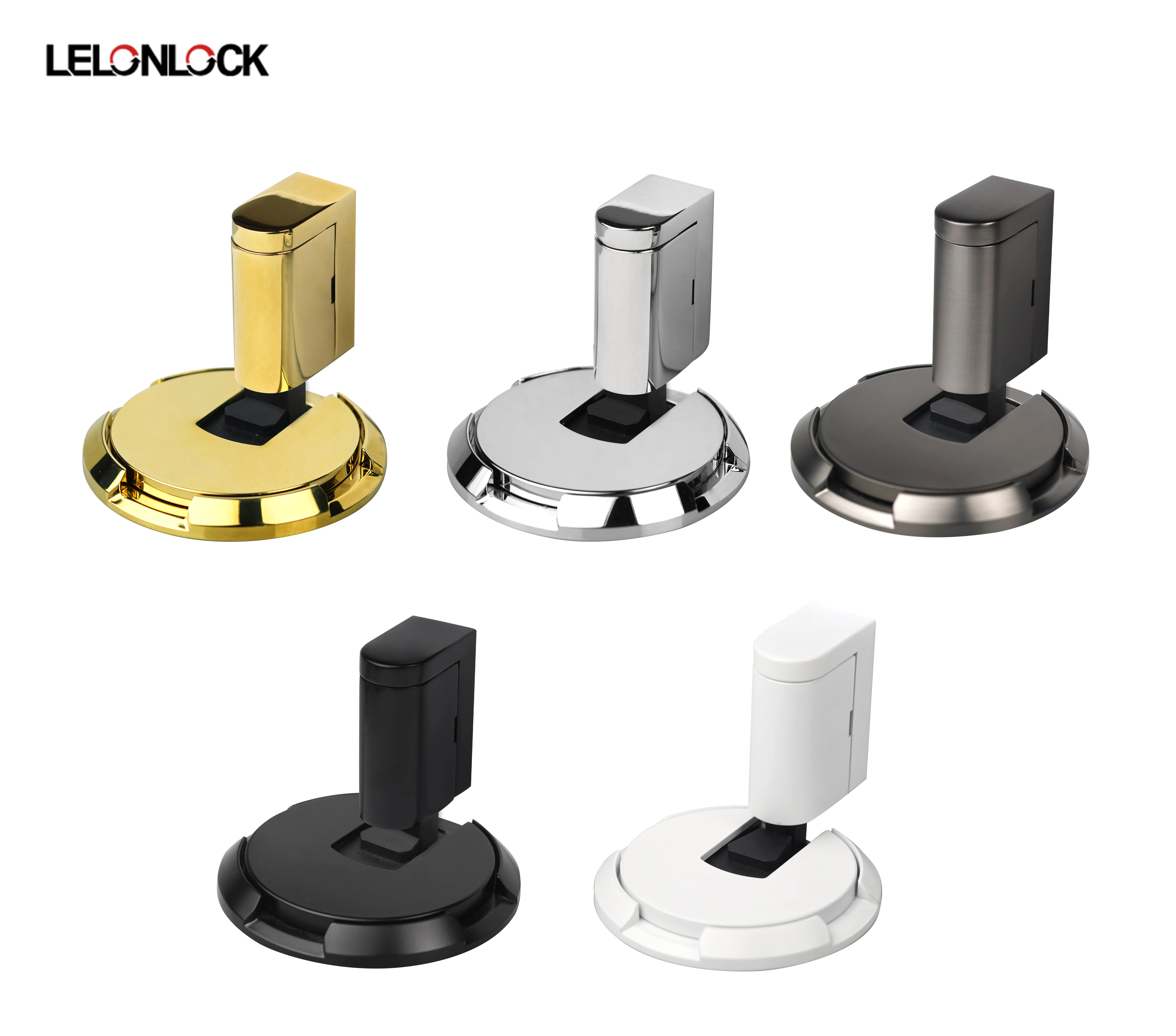 Zinc alloy automatic floor mounted door stopper mechanical door stopper