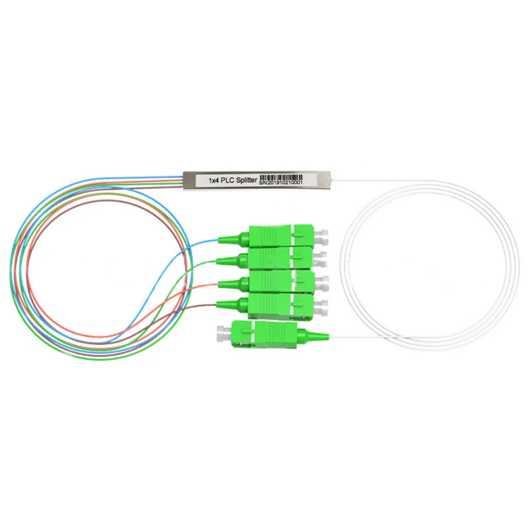 Wholesale Free Sample 1x4 Optical Fiber Connector Steel Tube Plc Splitter