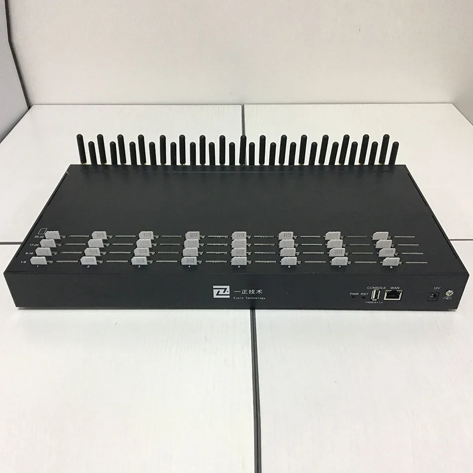 32 port bulk sms and voice  modem  voip gsm   32 sim slots sms gateway