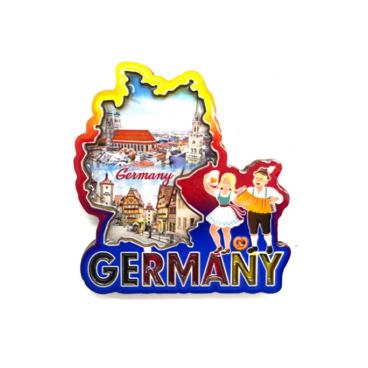Изготовленный на заказ подарок для путешествий МДФ деревянный deutschland munich berlin немецкий Германия Сувенирный магнит холодильник
