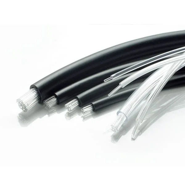 Multi Purpose Sheathed PVC Coated Glow Optical Fibre Light Solid Cable