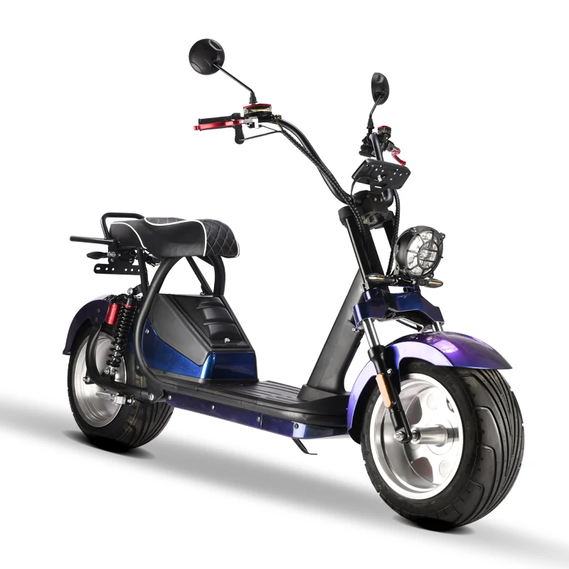 EEC and COC approval Fat Tire Lithium battery Electric Citycoco scooter 2000 w