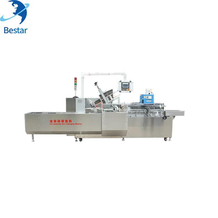 full automatic blister cartoning machine for carton box put in the