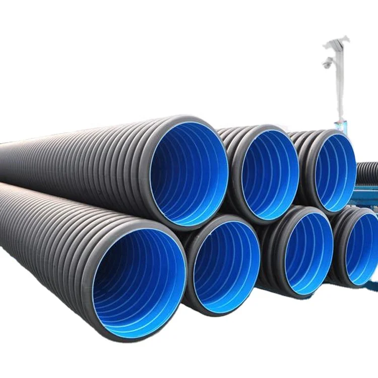 SN4 SN8 6 Inch Hdpe Corrugated Sewer Pipe