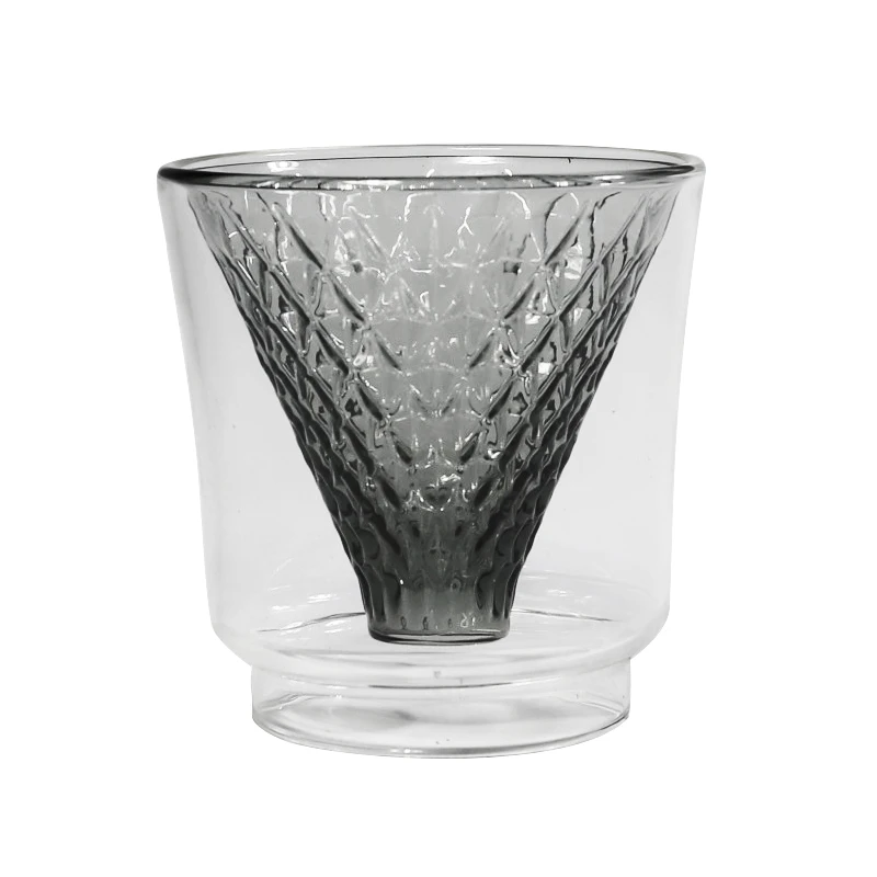 2021 New Product Coffee Filter Cup, Glass Crystal Eye Coffee Dripper, Reusable Manual Coffee Dripper Filter