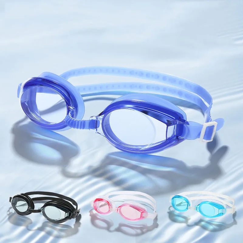 Hot design cheap Swimming goggles fashion anti-fog adult boys and girls HD silicone swimming diving goggles