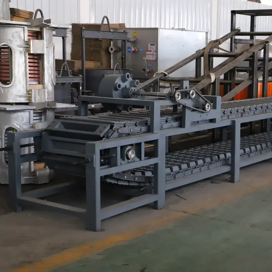 Luoyang hongteng copper furnace ingot line copper ingot automatic continuous casting machine 5T per day