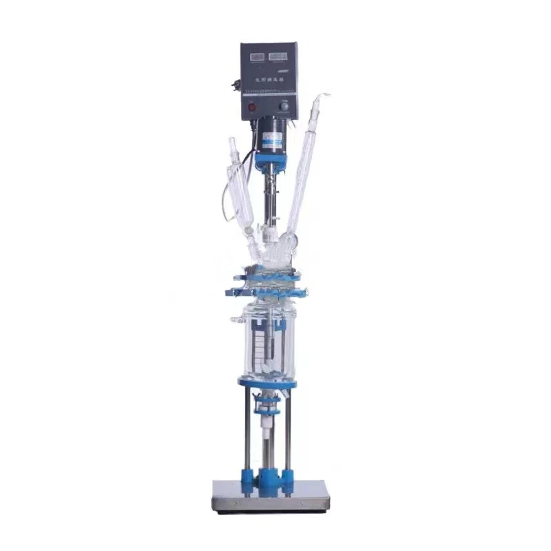 Excellent Quality Chemical Pharma Thermostat 20L Glass Pressure Chemical Reactor Price