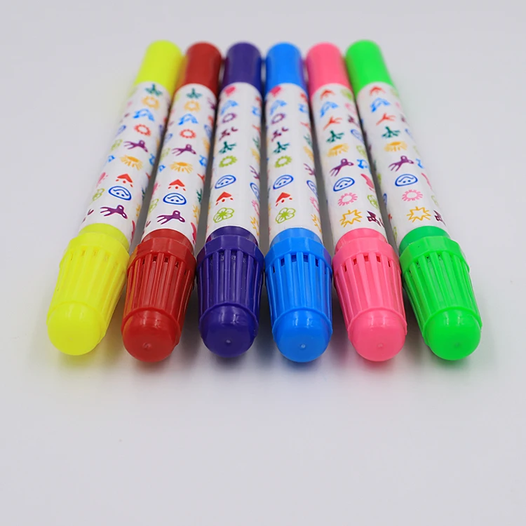 
Fancy Toy Gift Stamp Water Color Marker Pen For Kids to Drawing Watercolor Stamp Marker Pen 
