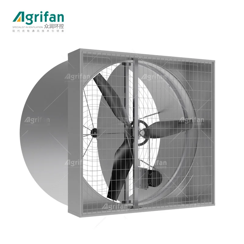 Butterfly Cone Exhaust Fan for Poultry Farm Equipment Cow Cattle Dairy Farming House Ventilation Cooling Climate Control System