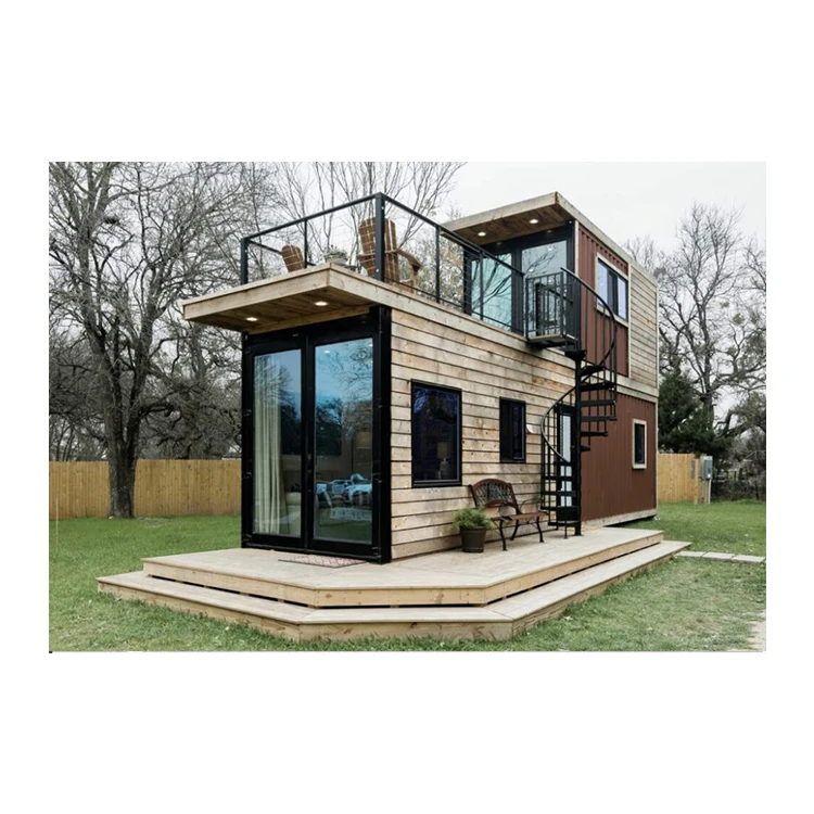 Modular living folding shipping prefabricated foldable wooden house kit price low cost modern design expandable container house
