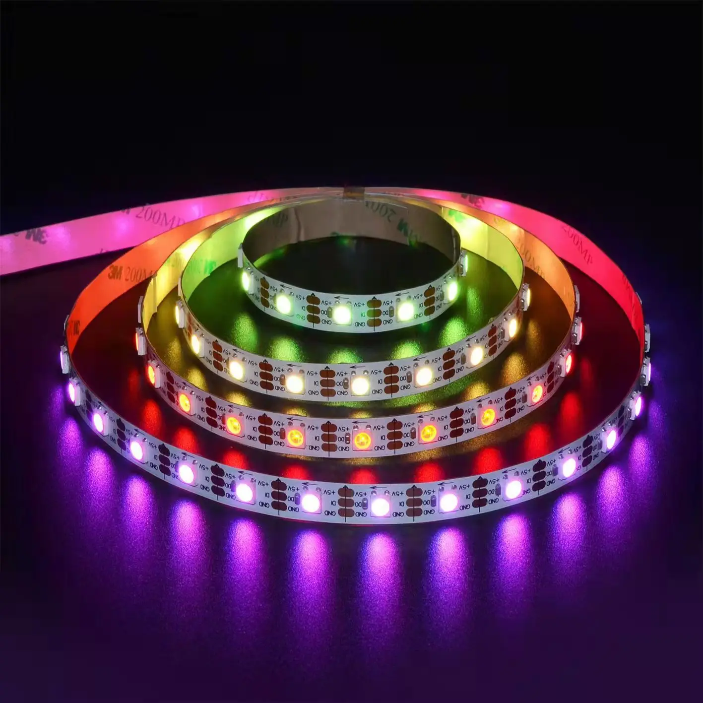 Wholesale Colorful RGB Cuttable RGBW LED Strip Light IP65 IP67 IP20 Rated with Copper Body Remote Control Switch Mode