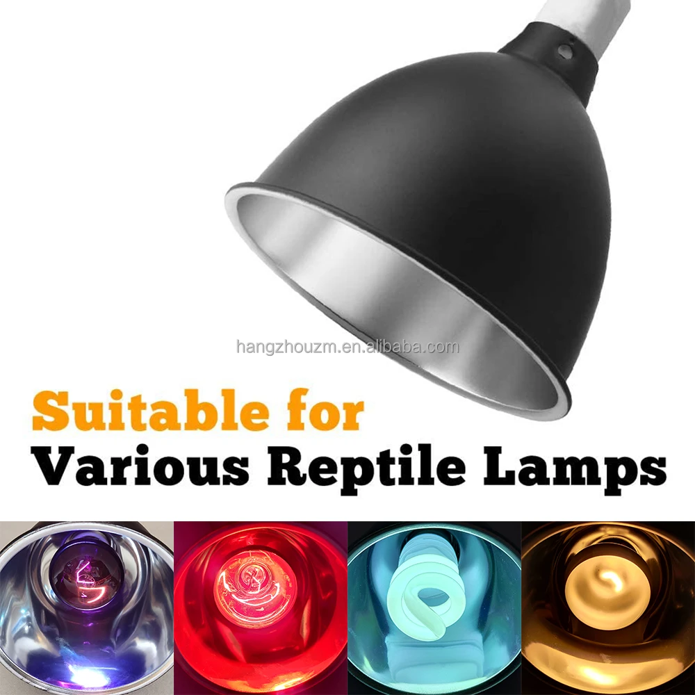 5.5 8.5 Inch Reptile Light Aluminum Reflector Dome Reflection Cover Lamp Light Fixture Deep Dome Reptile