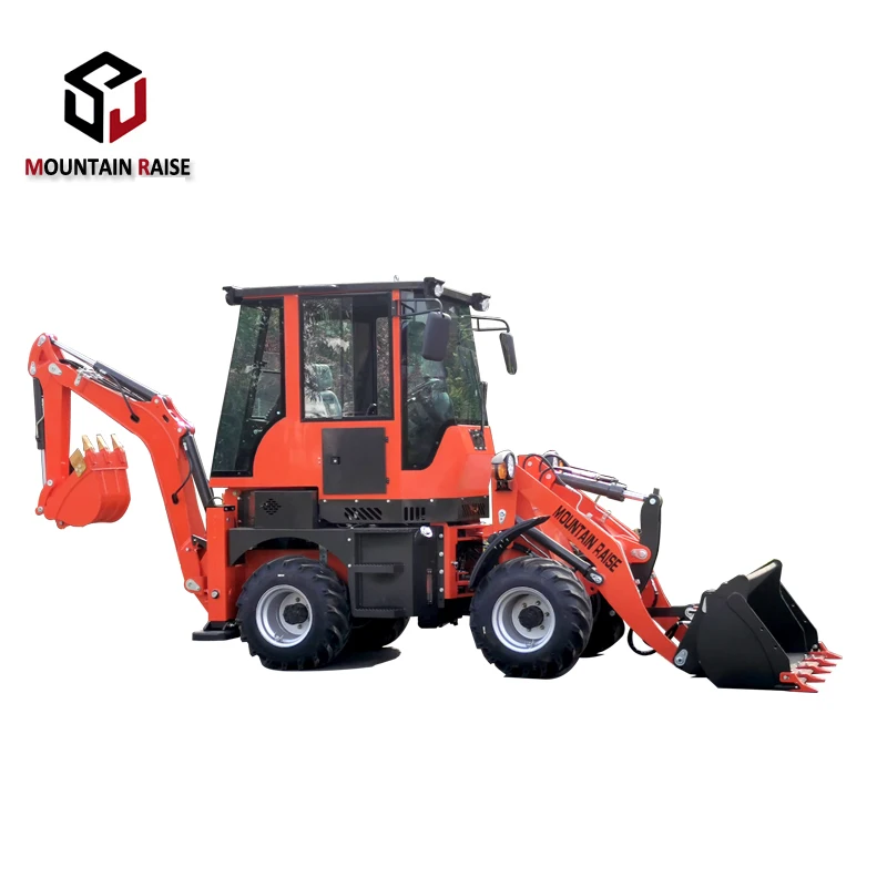 Shandong 1ton mini backhoe loader small tractor loader for sale