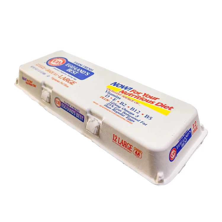 Best Selling Bio-degradable 6/ 10 /12/ 15/ 30 cells Paper Pulp Egg Carton egg tray