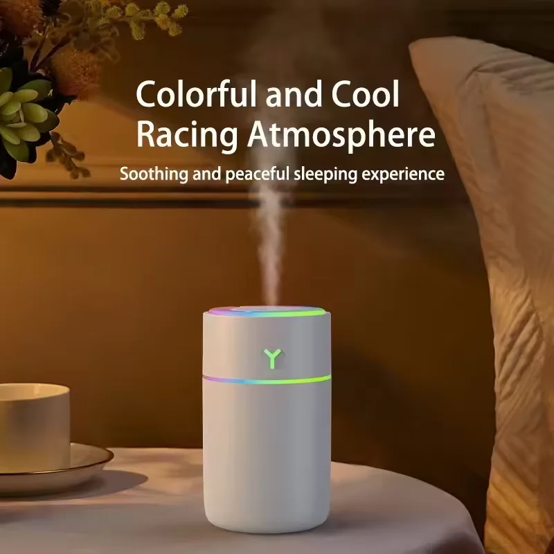 Colorful 230Ml Portable Mini Colorful Light Car Scent Mist Oil Essential Diffuser Ultrasonic Air Humidifier For Home