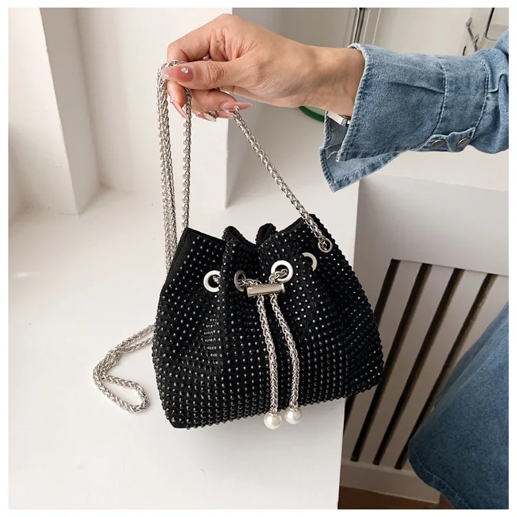 ZHUIYU cheap Price new fashion female Chain Pearl bag Wedding Purses Evening clutch handBag bucket bag supplier for women