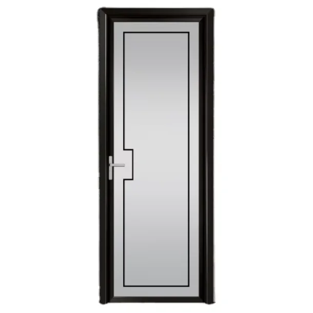 Beautiful Double Glazed Leaf Swing Glass Doors Aluminum Frosted Entry Stainless Steel Durable Stylish Graphic Design Available