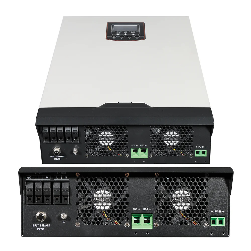 Wholesale price 9 units parallel 5000w solar system hybrid charge controller offgrid inverter without battery with mppt