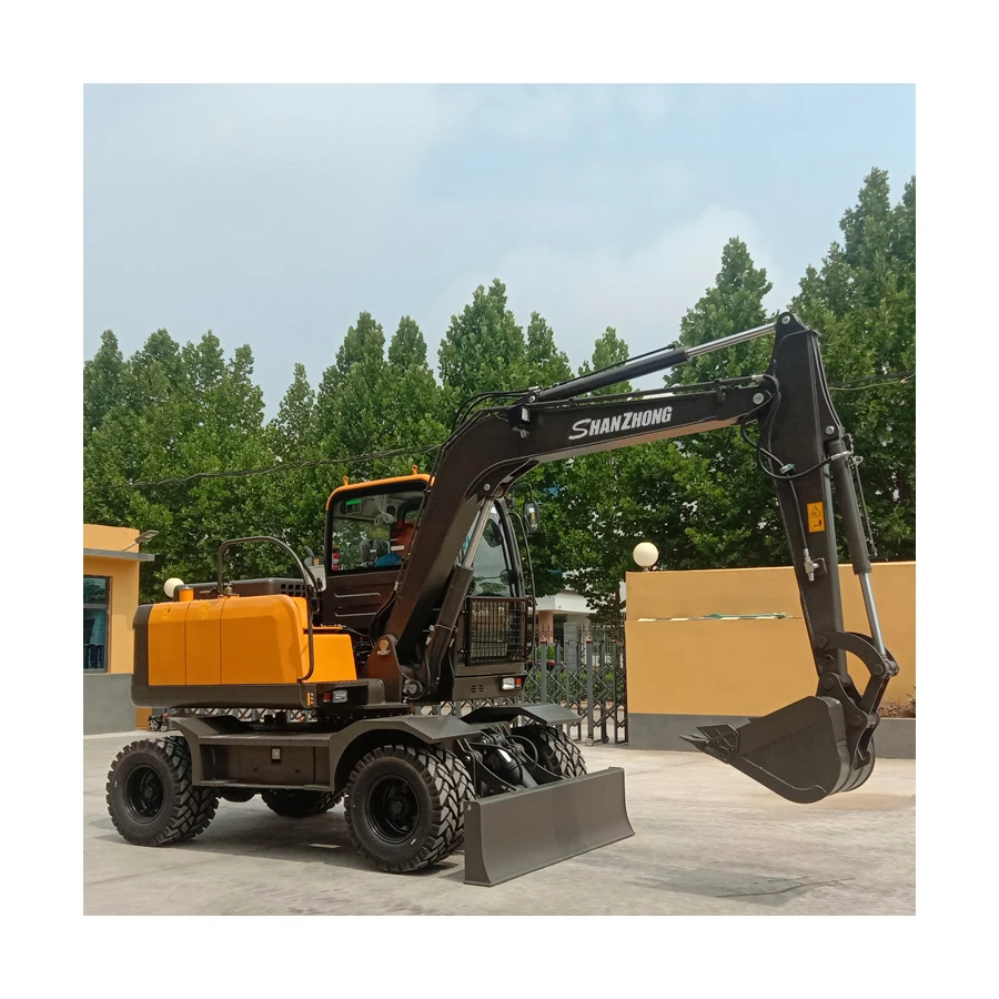 Shanzhong Factory Manufactures Small Excavator Type 75 Wheel Excavator with Stable Performance for Export to Vietnam