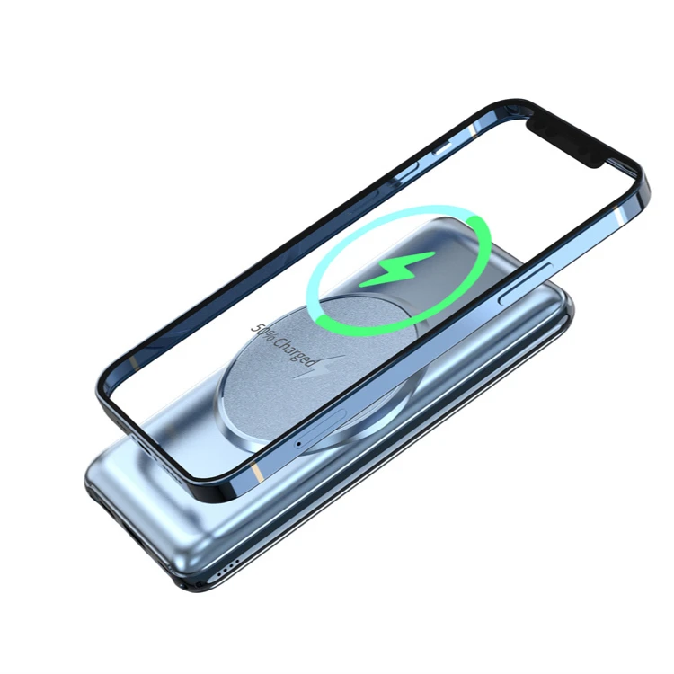 Best Sellers 2021 10000mah  Magnetic Wireless Charger Power Bank