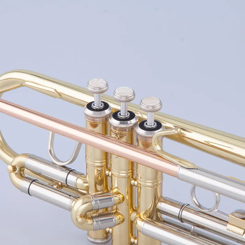 Hot sell gold Lacquer Brass Bell BB professional performance level trumpet