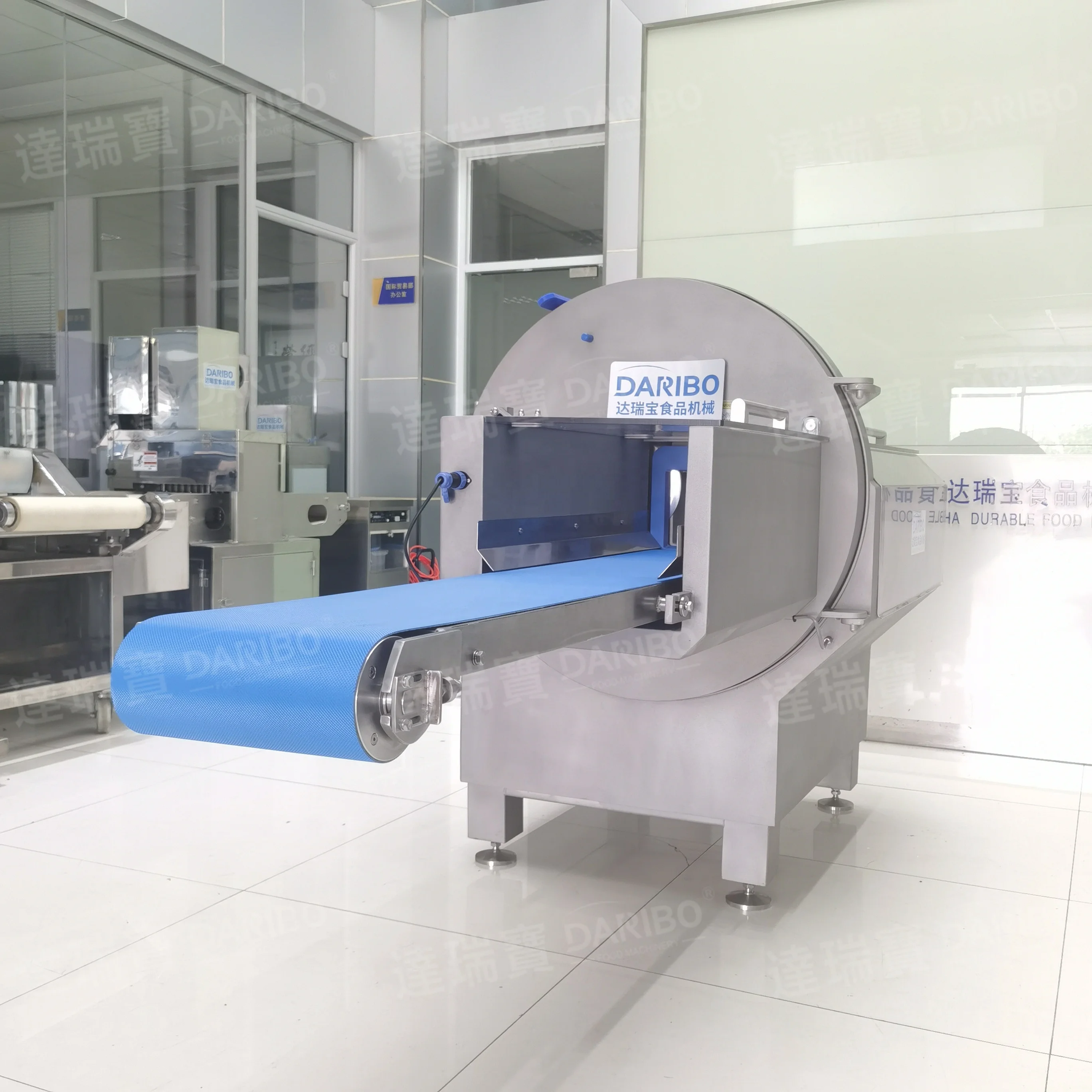 Automatic frozen meat cutting machine meat cutter spare ribs chopper bacon fish meat slicing machine