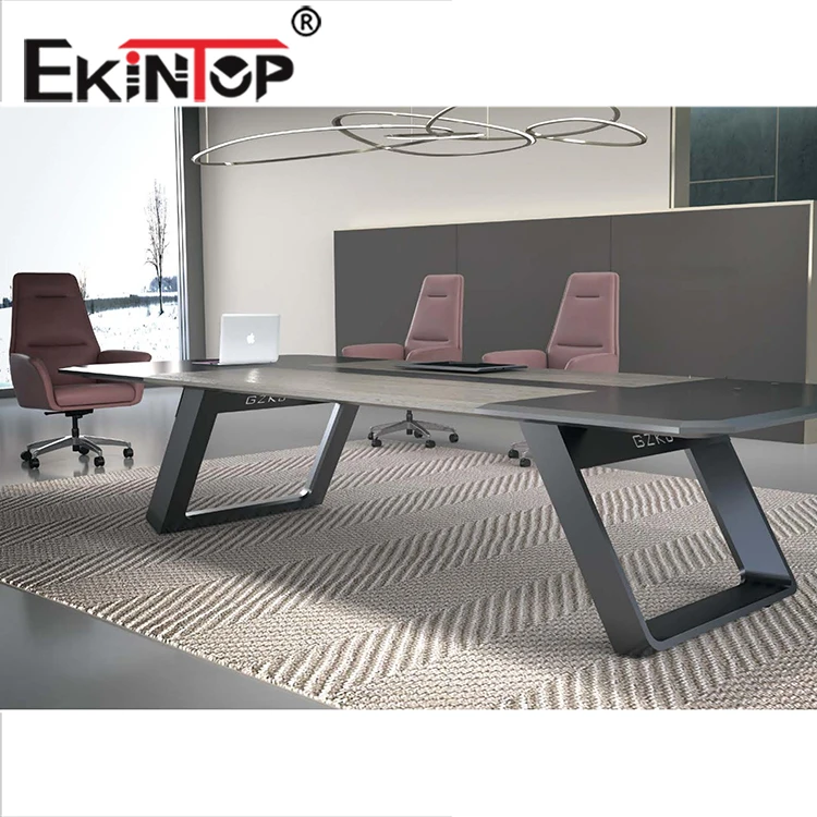 High quality top wooden  material office meeting table used